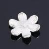 Engood 50Pcs Six-leaf Flower Rhinestone Buckles Sewing Trim & Embellishments Craft Button for Wedding Hair DIY Accessories LP52