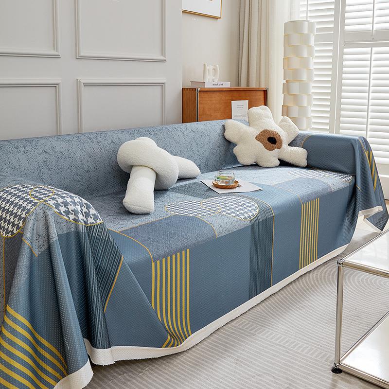 Ice Silk Sofa Cover, Summer Cartoon Cute Sofa Cover, Cute Fun Sha Releases Full Package Sofa Cover