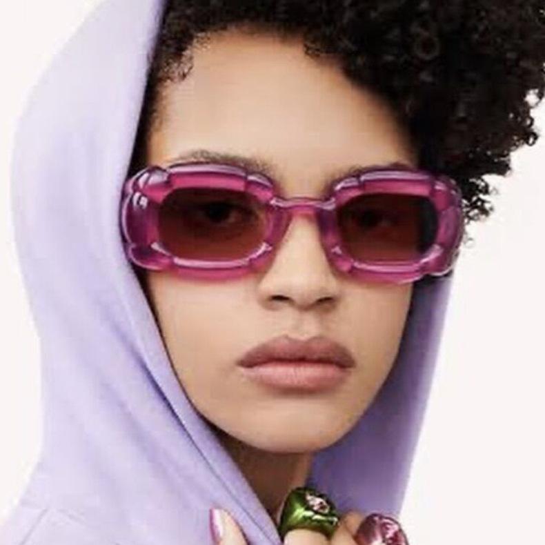 Fashion Women's Petals Irregular Sunglasses Personality Candy Color Street Po Accessories
