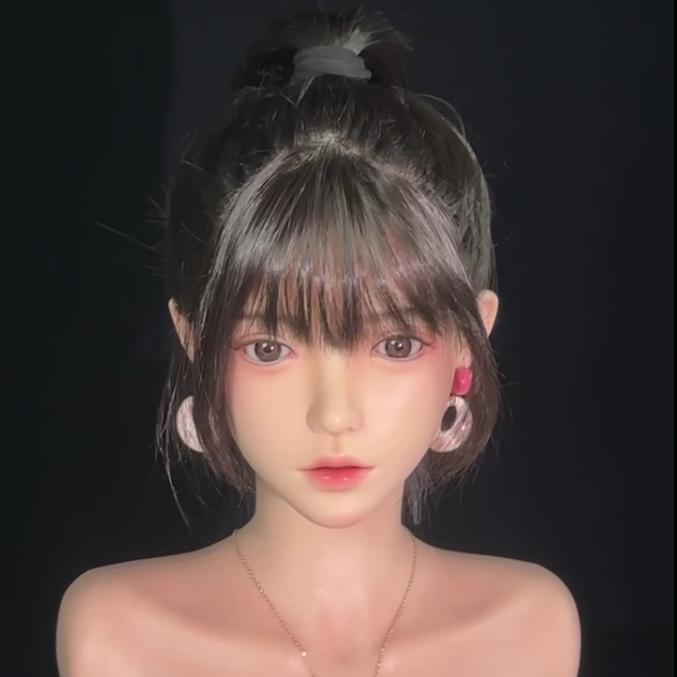 Cabeça de Boneca Sexual Masculina Silicone Sexo Oral Queixo Móvel Com Boca Copo de Masturbação Toque de Pele Real Brinquedo Sexual Erótico