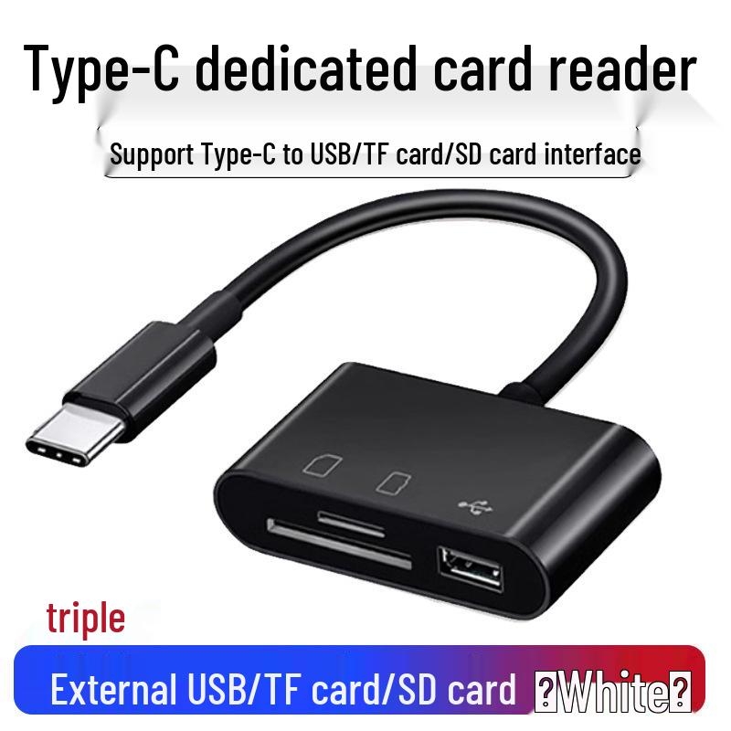 Type-C OTG 2.0 SD/TF Card Reader for Android Phones and Computers - Multi-Function Disk.