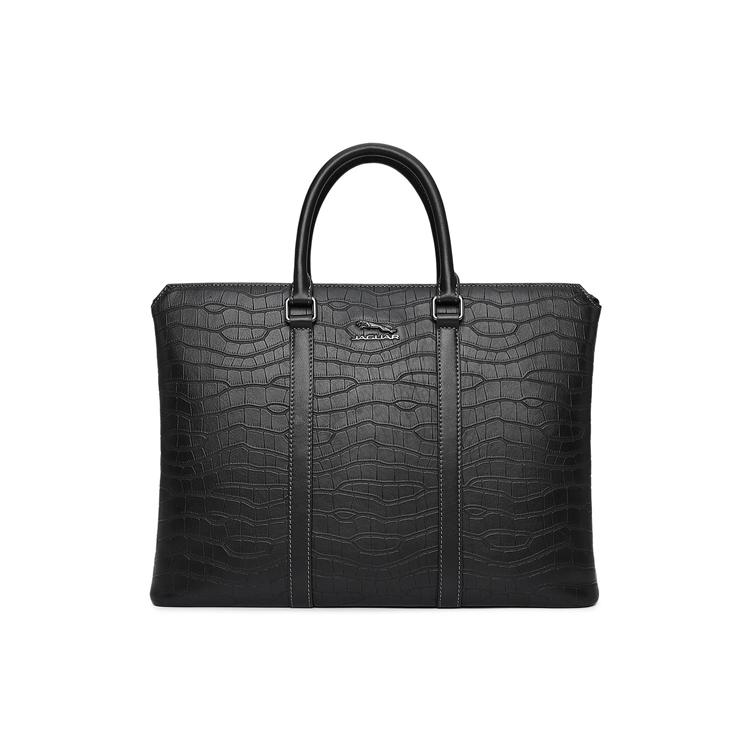 

Новая сумка для ноутбука JAGUAR из коровьей кожи, обычная, мужская, черная JA1T1210033101 39.6*8.1*29.5CM