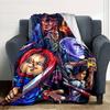 1pc Chucky1 Blanket, Gift, for Men and Women, Soft Blanket, Good for Sofa Bed Couch Travel, Lightweight Flannel Blanket