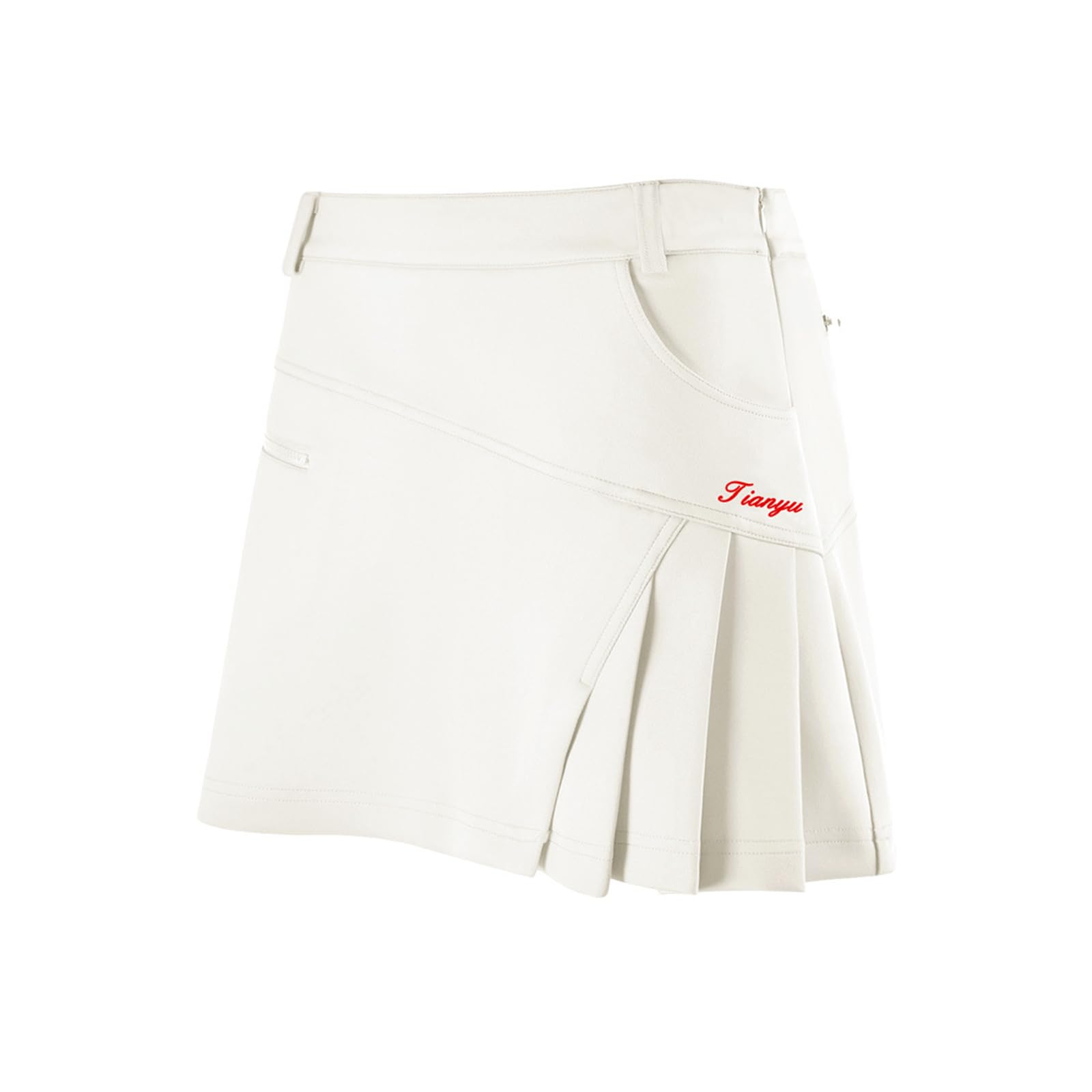 

Frey Libi Плиссированная юбка для гольфа, стройнящая, с внутренними шортами для гольфа и для активного отдыха, женская, дышащая, брюки, белый