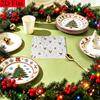 20pcs Disposable Napkins with Christmas Elements Pattern Print for Wedding,Parties,and Daily Use for Thanksgiving Fall Christmas Table Decoration