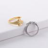 BF CLUB Silver Color  Gold Dragon Lines Ring For Women Fine Jewelry Finger Adjustable Open Vintage Ring For Party Birthday Gift
