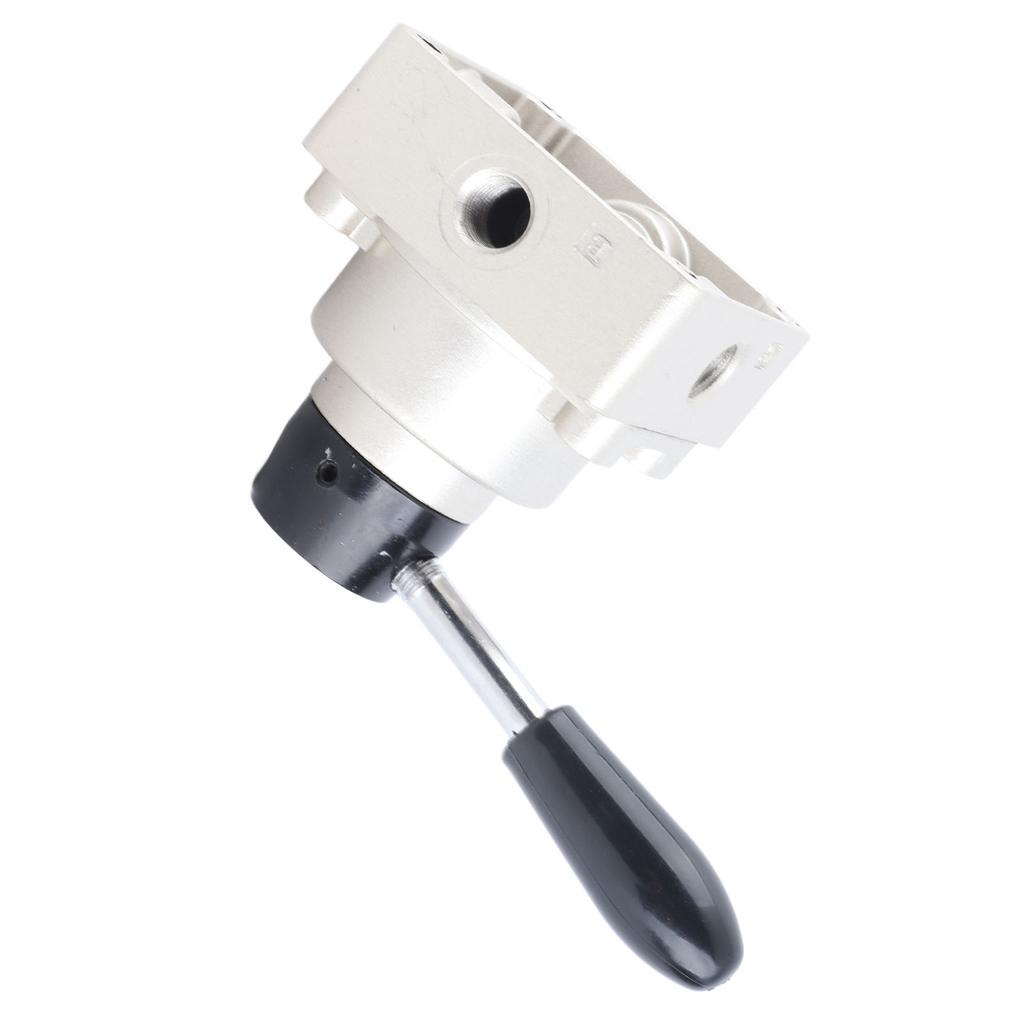 Luft Handventil Drehhebel 3 Positionen 4 Wege Pneumatischer Durchflussregelschalter Zubehör