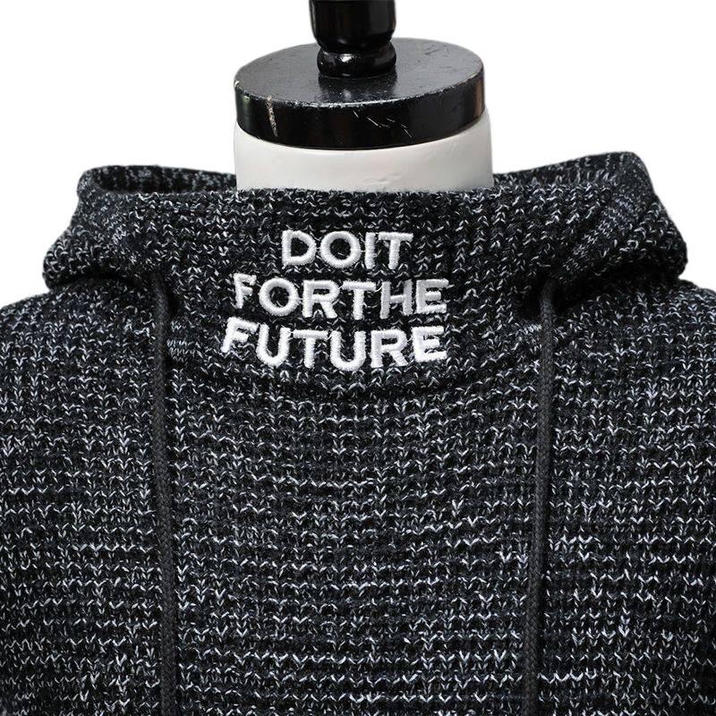 Herren Koreanischer Stil Slim Fit Rollkragen Kapuzenpullover Mantel - Jugend Winter Dicke Strickware