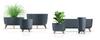 GRACIA CASE DGCL600 Blumentopf auf Beinen | Anthrazit