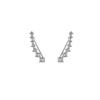 Sparkling 2025 Curved Earrings: Elegant, Light Luxury Studs with Unique Design for Women