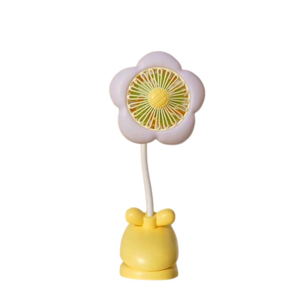 

Портативный вентилятор-клипса для цветов Мини-вентилятор для охлаждения Креативный воздухоохладитель Для путешествий Дома На открытом воздухе жёлтый