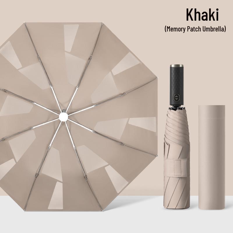 Large Memory Foldable Automatic Umbrella for All Weather
