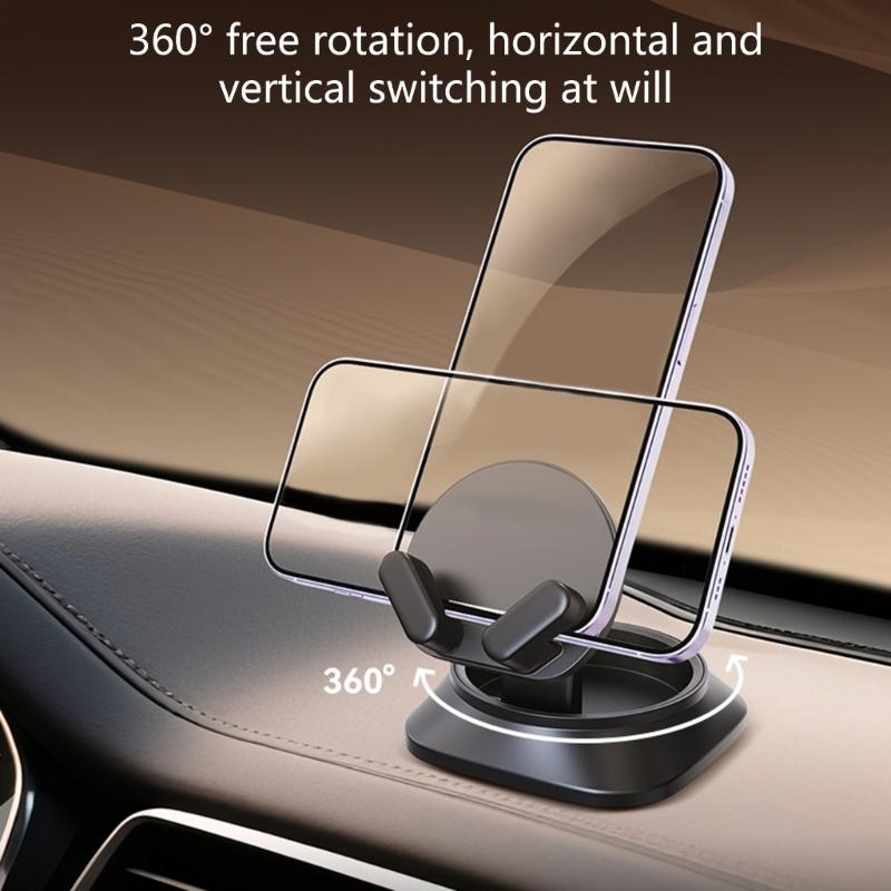 Foldable Car Phone Stand with 360 Degree Rotating for Optimal Viewing Angle and Universal Compatibility for All Smartphones