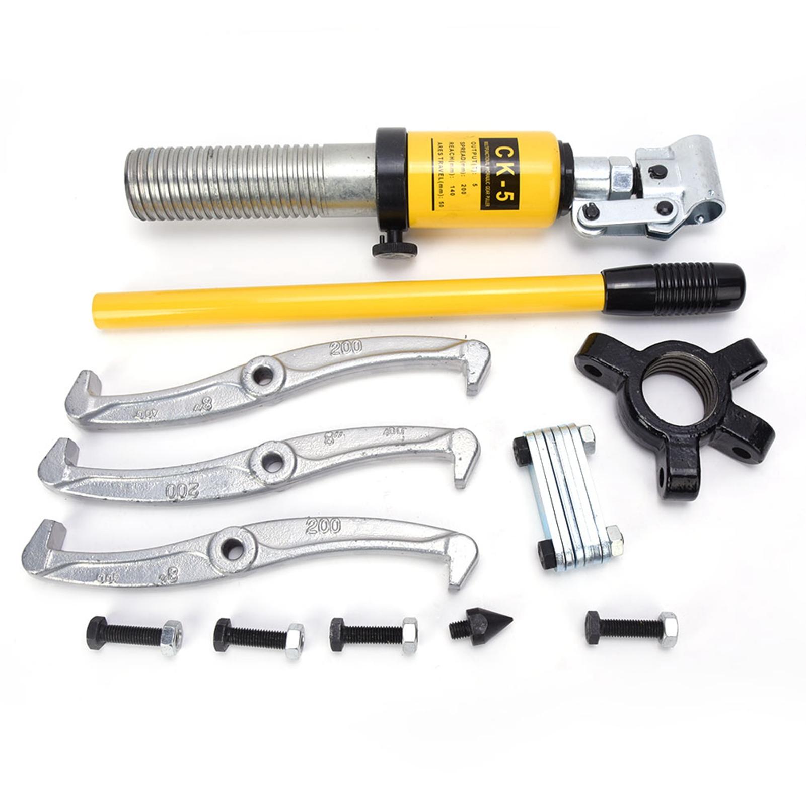 

5-тонный гидравлический съемник шестерен, сепаратор, 3-зажимной комплект инструментов для снятия ступицы подшипника