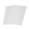 50Pcs Sheet Protector Paper Binding Cover Matte A5 20 Holes PP Plastic for Presentation White