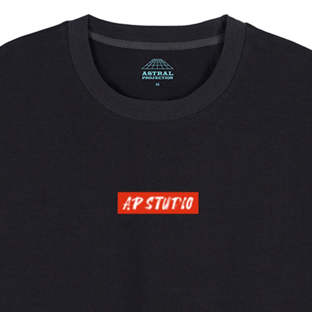 Astral Projection Ap Studio Oversized Long Sleeve T-Shirt_Charcoal