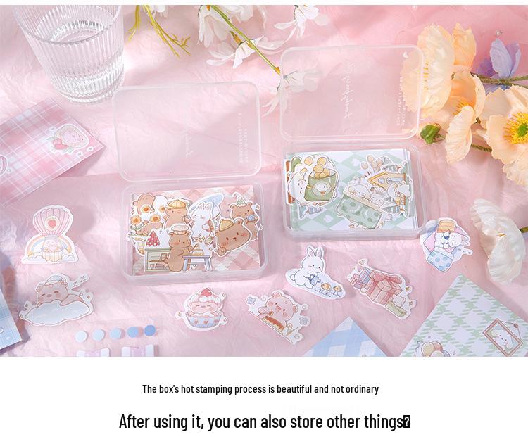 Notas Adesivas Fofas de Desenho Animado, Adesivos para Diário e Abas de Índice DIY - Etiquetas de Papelaria Estudantil Estilo Fresco