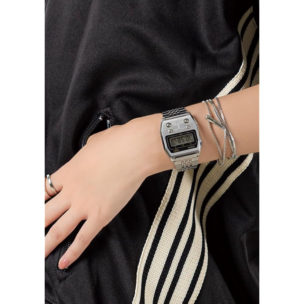 Casio Classic A1100D-1JF Premium Series Silver Quartz Watch