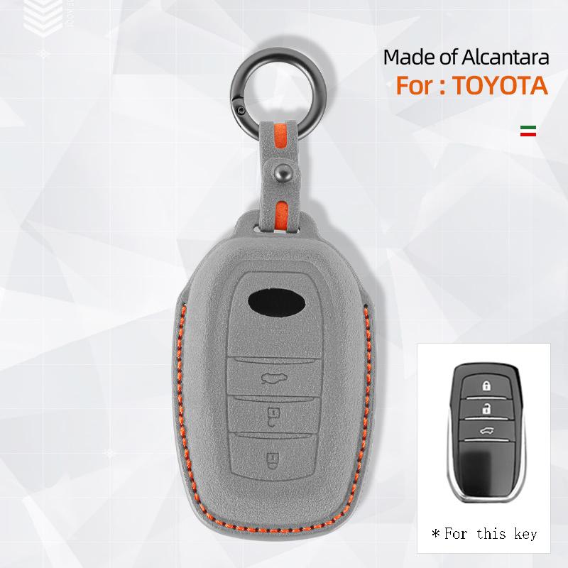 Made of Suede Key Fob Case for Toyota Camry Highlander OEM Car Accessories Bag