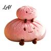 Warm Home Decor Accents Cute Dumpling Plush Pillow Funny Bun Stuffed Animal Toy Soft PP Cotton Fluffy Filling Filled Decorative Food Cushion