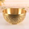 High-grade Brass Bowl Handmade Pure Copper Thickened Copper Bowl Copper Chopsticks Copper Spoon Household Gift Engraving Gold Rice Bowl