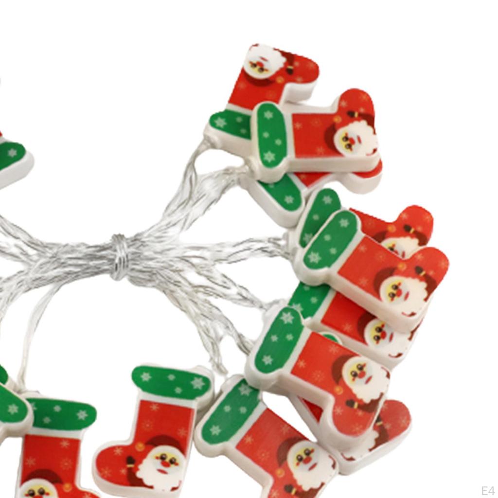 Christmas Light Stocking 300cm Craft Ornaments Tree Decor for Garden Patio