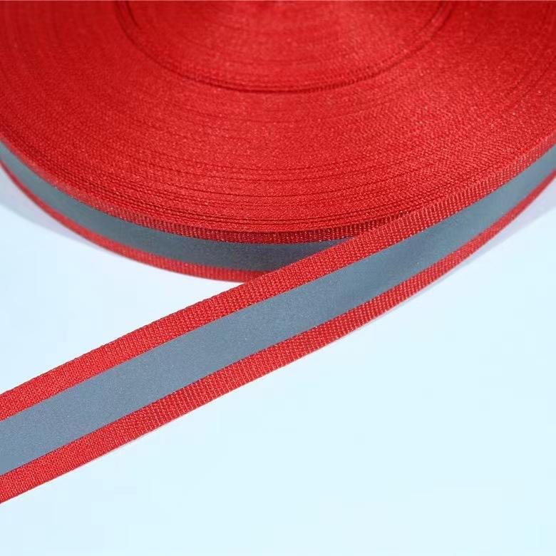 

Светящаяся светоотражающая полоса, санитарная одежда, предупреждающая лента, цветная полиэстеровая светоотражающая лента, аксессуары ручной работы, веревка 1 × 0.5 reflective tape, red