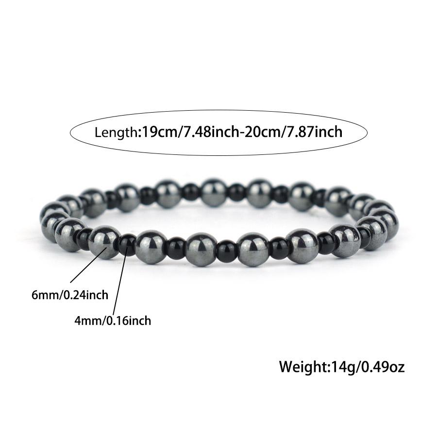 Noter 7 Types Of Stone Bracelets Men Tiger Eyes Lava Howlite Beads Hematite Meditation Healing Braslet Boyfriend Wrist Jewelry
