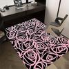 1pc Rose Pattern Themed Rug for Home Decor, Non-slip Office Carpet, Chair mat, Outdoor Mat, Christmas and Halloween gifts-0731056