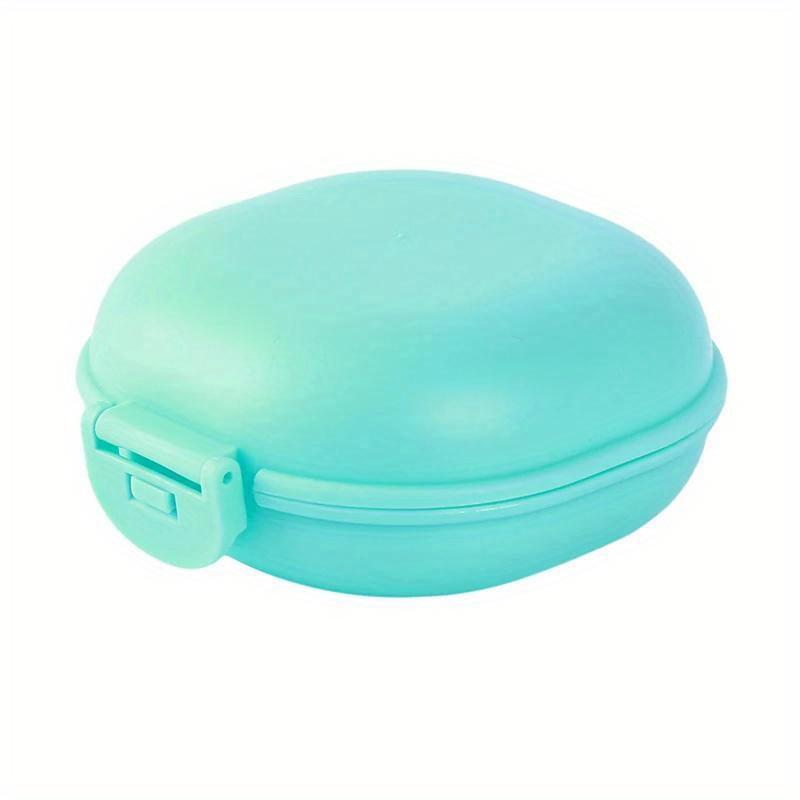 1Pc Waterproof Soap Box with Lid Travel Bathroom Creative Cute Solid Color Draining Portable Holder Camping Equipment