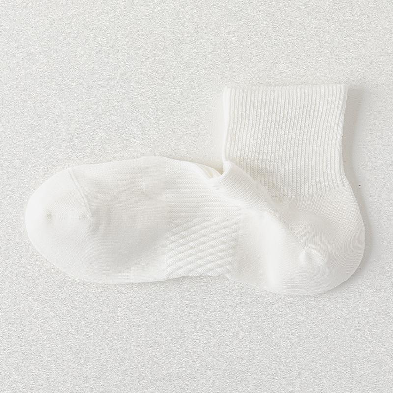 

Summer Women s Pure Cotton Thin Mesh Breathable Anti-pilling All-cotton Women s Sports Socks Boneless Women s Socks 1 pair білий
