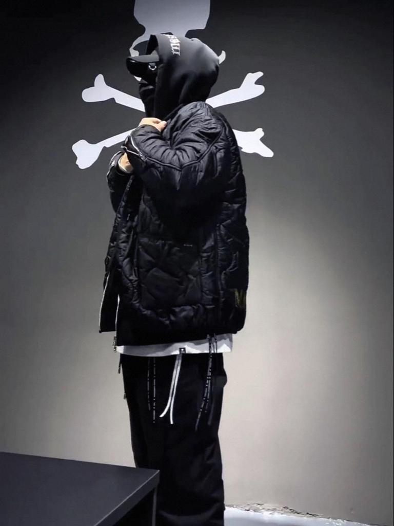 Skull Embroidery Baseball Collar Cotton Jacket - MMJ American Trendy Brand Outerwear