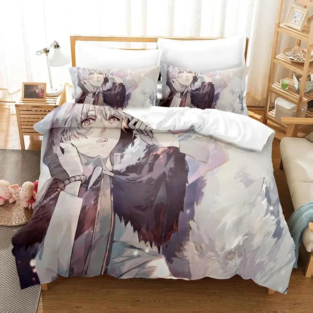 Anime To Your Eternity Bettwäscheset Jungen Mädchen Twin Queen Größe Bettbezug Kissenbezug Bett Kinder Erwachsene Mode Heimtextilien
