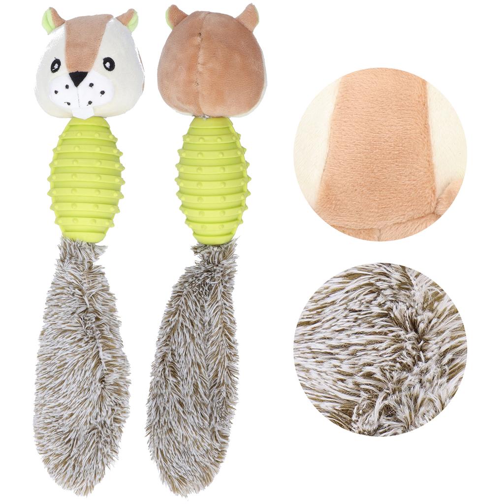 Pet Chew Toys Teeth Cleaning Biting Interactive Training Stuffed Plush Animal Doll for Dog