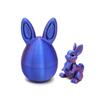 Colorful Rabbit Ear Egg Model 3D Printing Rabbit Egg Creative Easter Desktop Decor Festival Home Decoration Kid New Year Gift