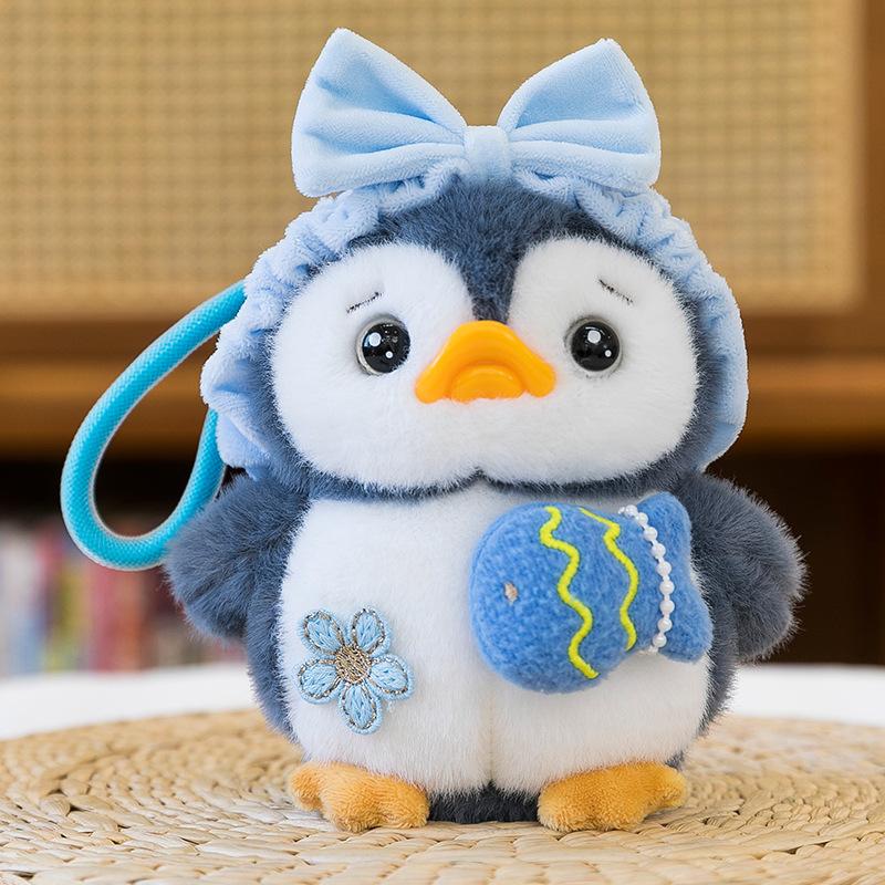 Cute Cute Scarf Little Penguin Pendant Plush Toy Doll Bag Pendant Doll Keychain Rag Doll