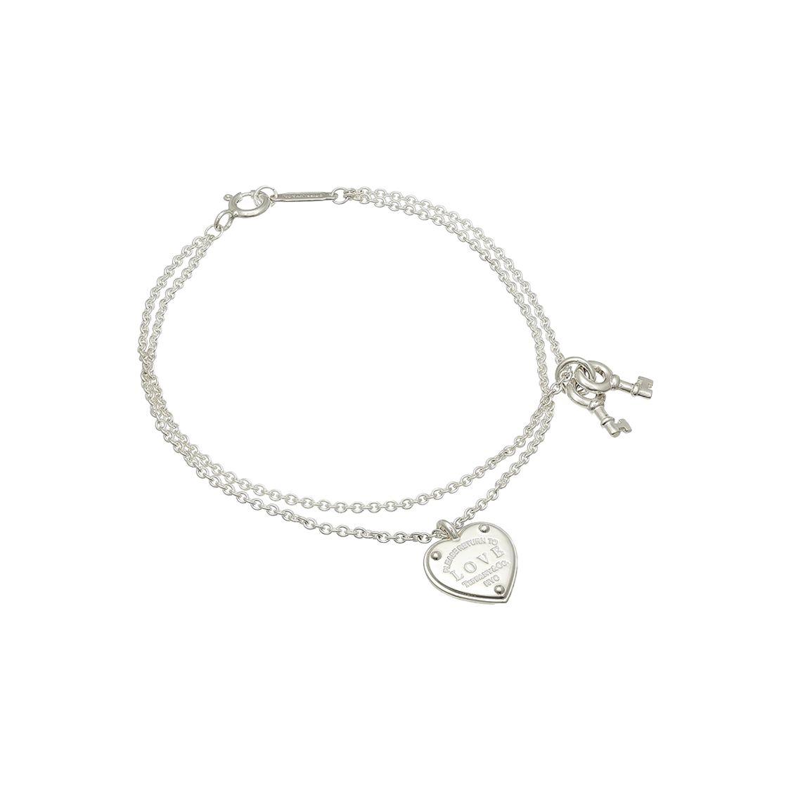 

Tiffany & Co. Return To Tiffany Collection Fashion Double Chain Bracelet Women bracelet Silver 36339659 Box+Shopping Bag
