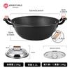 WANGYUANJI Iron Nitride Soup For both stewing and Chinese deep prevents food from comes with a comes with a large transparent compatible with gas
