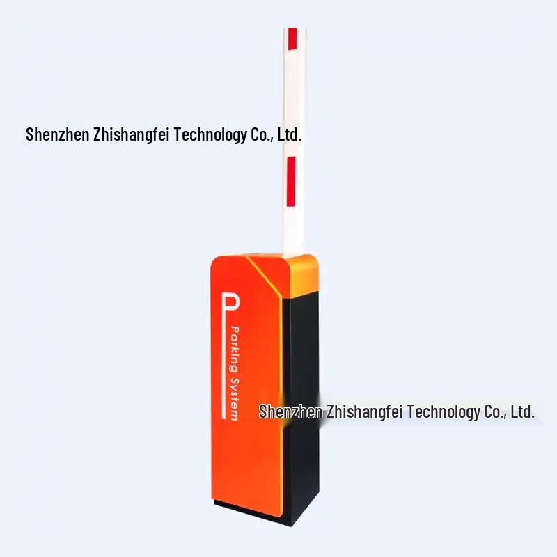 Orange-Yellow Telescopic Parking Barrier Gate with Octagonal Pole