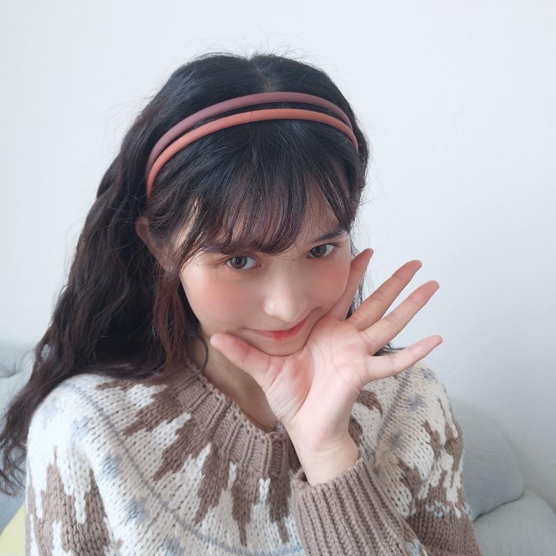 Korean Style Fashion Colorful Acrylic Hairband Out Going Wash Face Fixed hairstyle Headband Cute Women's Hair Accessories