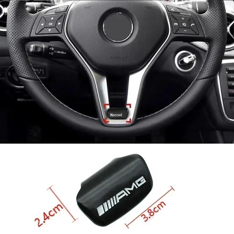 Emblemat Samochodowy Naklejka na Kierownicę Akcesoria Dekoracyjne Do Mercedes Benz AMG Brabus Smart Maybach W204 GLC CLA W205 W203 W206