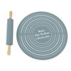 Rolling Pin Pastry Baking Mat Large Silicone Rolling Pin Kneading Pad Baking Tool for Kitchen