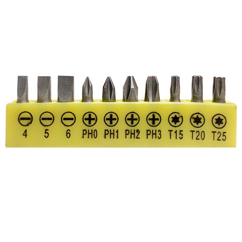 Electric Screwdriver Bit Set: Torx, Hex, Phillips & Slotted, S2 Replaceable for Hand Drill