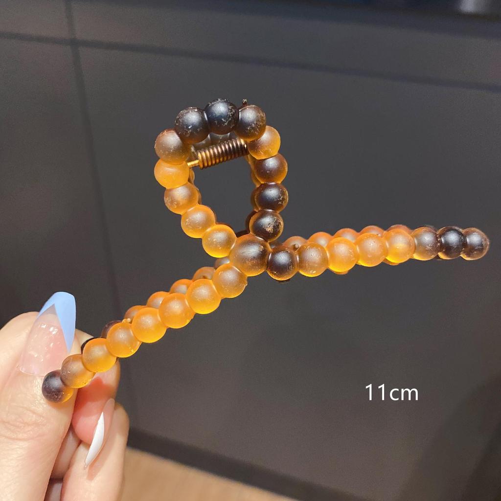 Akryl Barrette elegancka jednokolorowa spinka do włosów krab spinka do włosów Vintage proste akcesoria do włosów dla kobiet kucyk pazur klip kraby