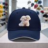 Bichon Frise Hug Pattern Adjustable Baseball Cap for Weddings Parties Festivals Bachelorette  Multiple Colors