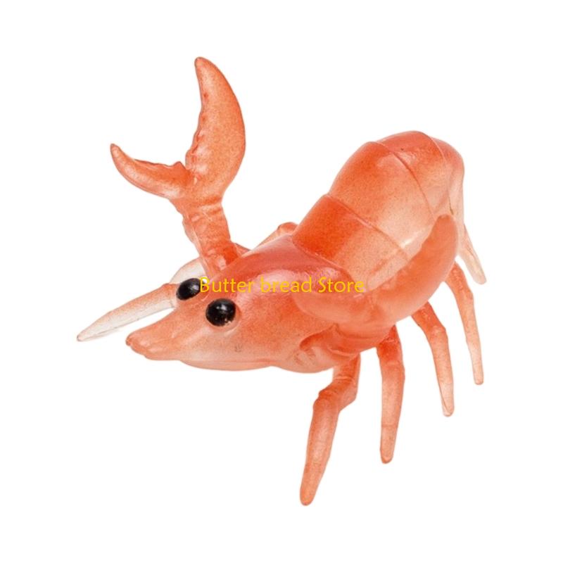 W89C Lobster Display Stand Desktop Pen Organiser Rack Eyeglasses Stand for Office красный