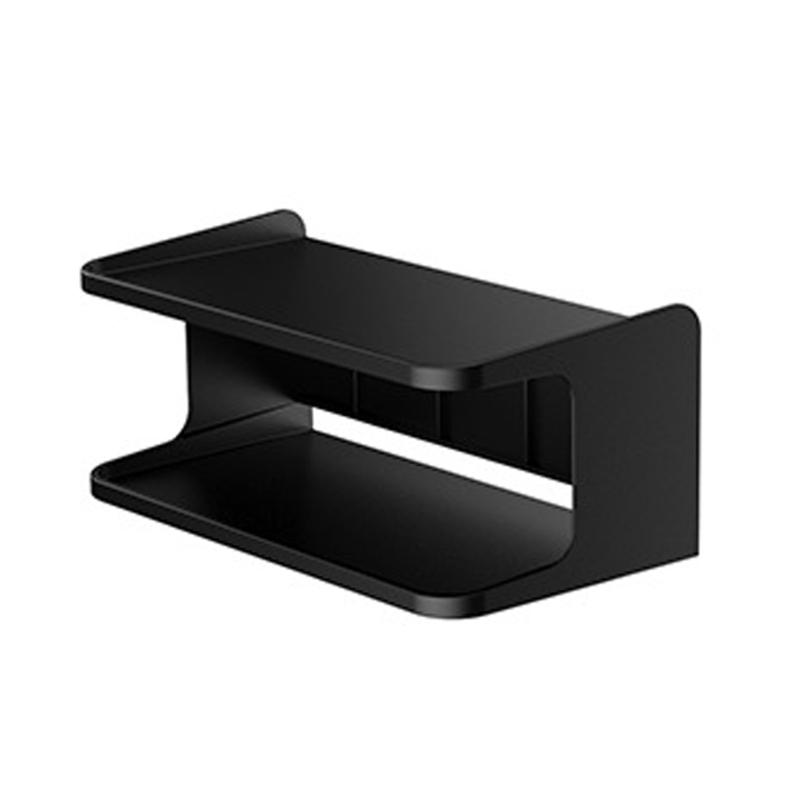 Space Saving 2 tiers Bedside Organizers Wall Mount Shelf For Smartphones Glasses Toiletries ABS Construction Multipurpose Use