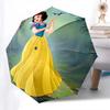 Snow White Themed Automatic opening and closing folding umbrella, 8-rib windproof, compact travel design, suitable for all occasion | Fashio