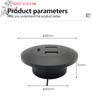 (YOUU06)Embedded Desktop Multi Port USB2.0 To USB TYPE-C Charge Connector Extension Cord Concealed Fast Charging Cable