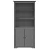 VidaXL Bibliothèque BODO gris 80 x 40 x 172 cm bois de pin massif 355058